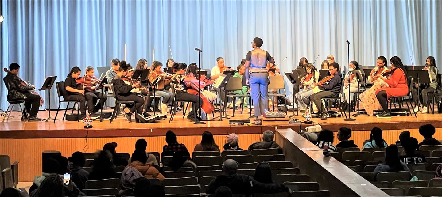  PMS' strings perform at the annual PCSD Pops Concert.
